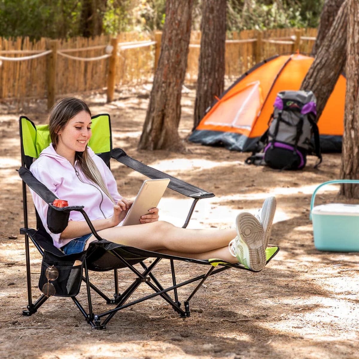 Silla tumbona plegable Innovagoods de Decathlon