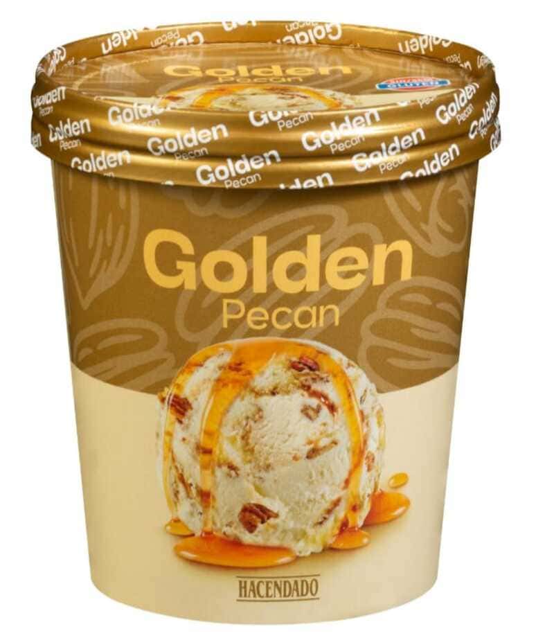 Helado Golden Pecan, Hacendado
