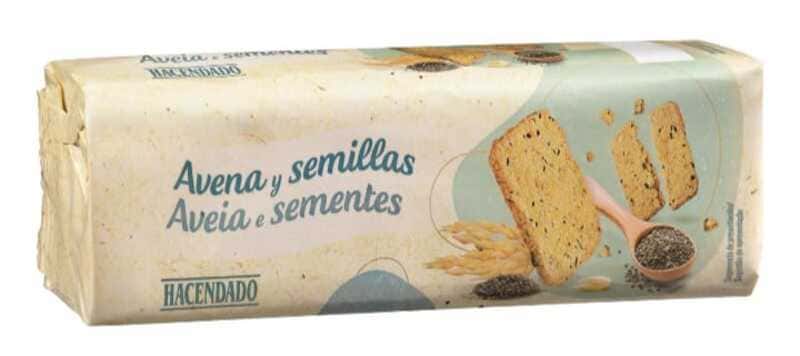 Galletas con avena y semillas Hacendado