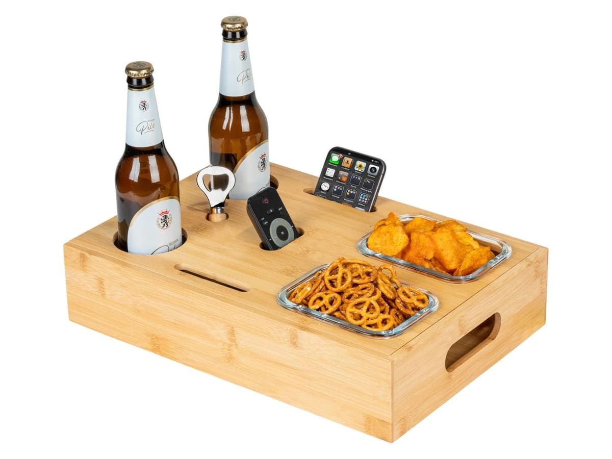 Bandeja para aperitivos con cuencos de cristal, Wenko
