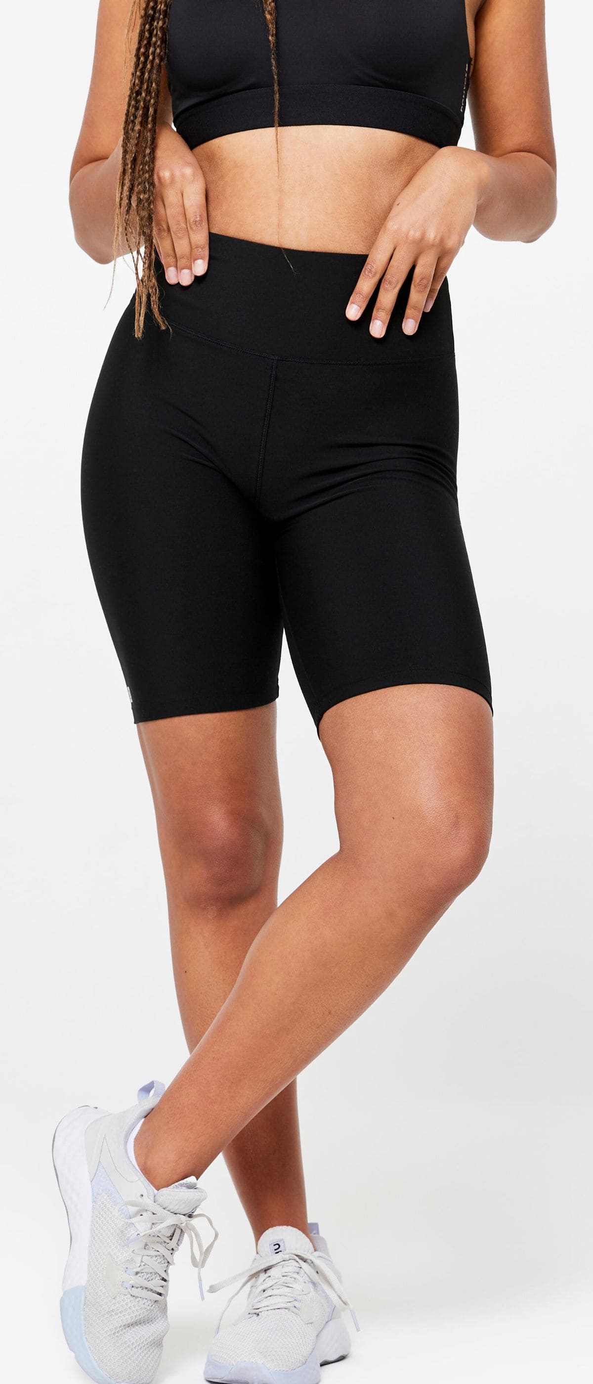 Leggings tipo ciclista talle alto Domyos de Decathlon