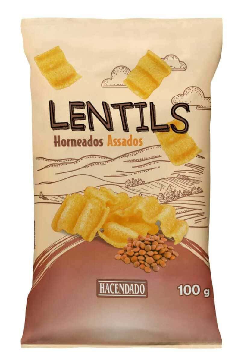 Snacks de lentejas horneado Lentils, Hacendado
