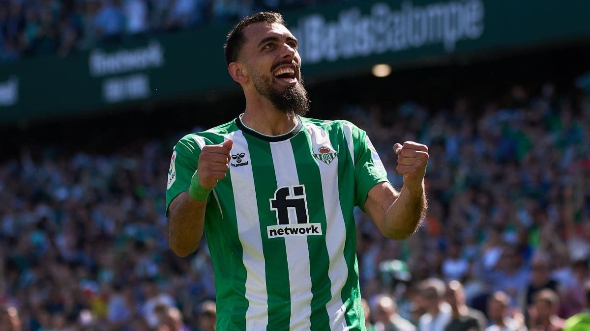 Borja Iglesias celebra su gol en el Real Betis - Mallorca | Salvador López Medina para El MIRA