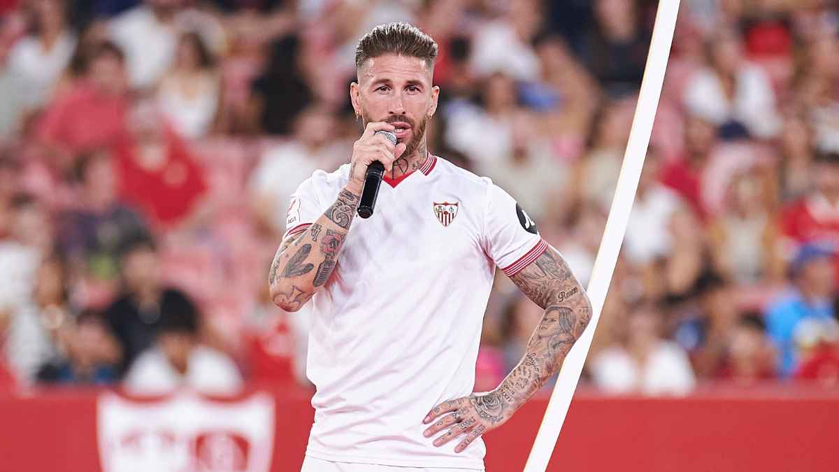 Sergio Ramos en su presentación con el Sevilla FC | Salvador López Medina para El MIRA