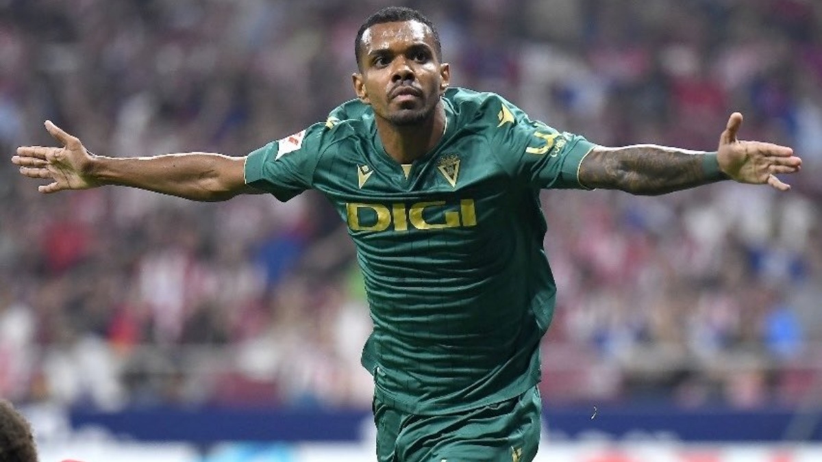 Lucas Pires celebra su gol contra el Atlético de Madrid | Cádiz CF