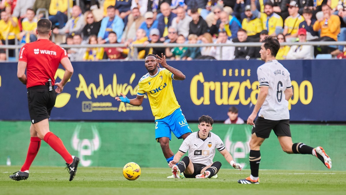 Rominigue Kouamé en el Cádiz CF - Valencia CF | Salvador López Medina para El MIRA