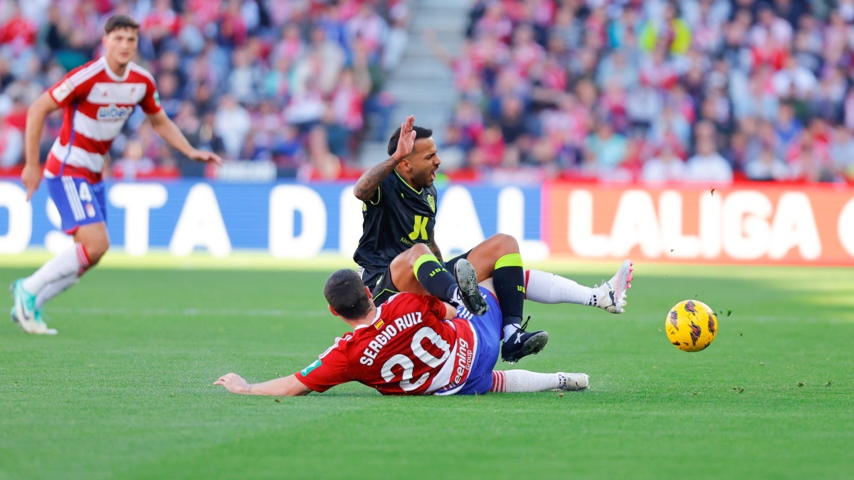 Jonathan Viera y Sergio Ruiz en el Granada CF - UD Almería