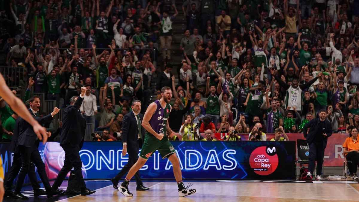 El Martín Carpena de Málaga durante el partido de Copa del Rey del Unicaja ante el Tenerife