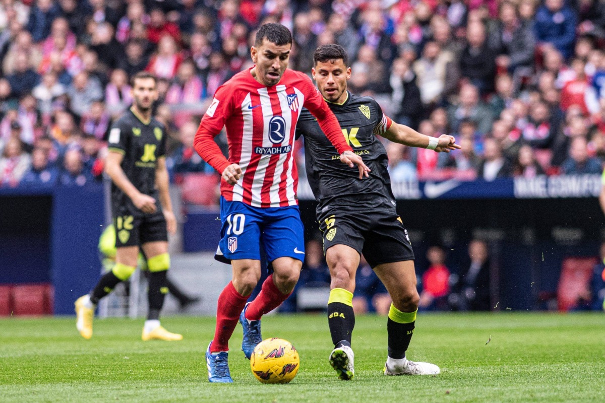 Imagen del partido de la primera vuelta entre el Atlético de Madrid y la UD Almería