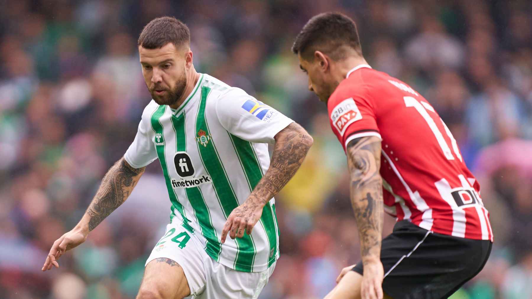 Aitor Ruibal y Yuri en el Real Betis - Athletic Club | Foto: RBB