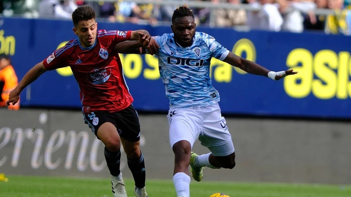 Rominigue Kouamé en el Cádiz CF - RC Celta de Vigo