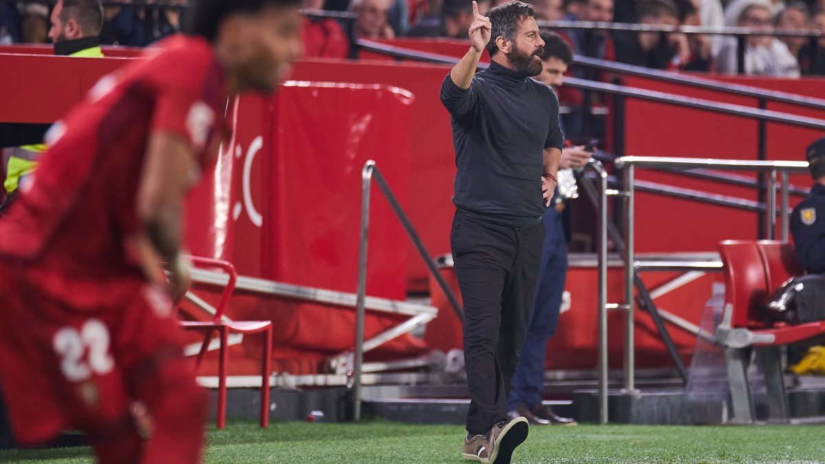 Quique Sánchez Flores durante el Sevilla FC - CA Osasuna | Salvador López Medina para El MIRA