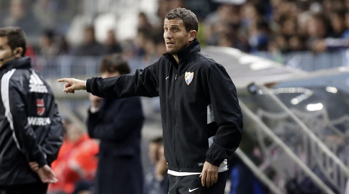 Javi Gracia al frente del Málaga CF
