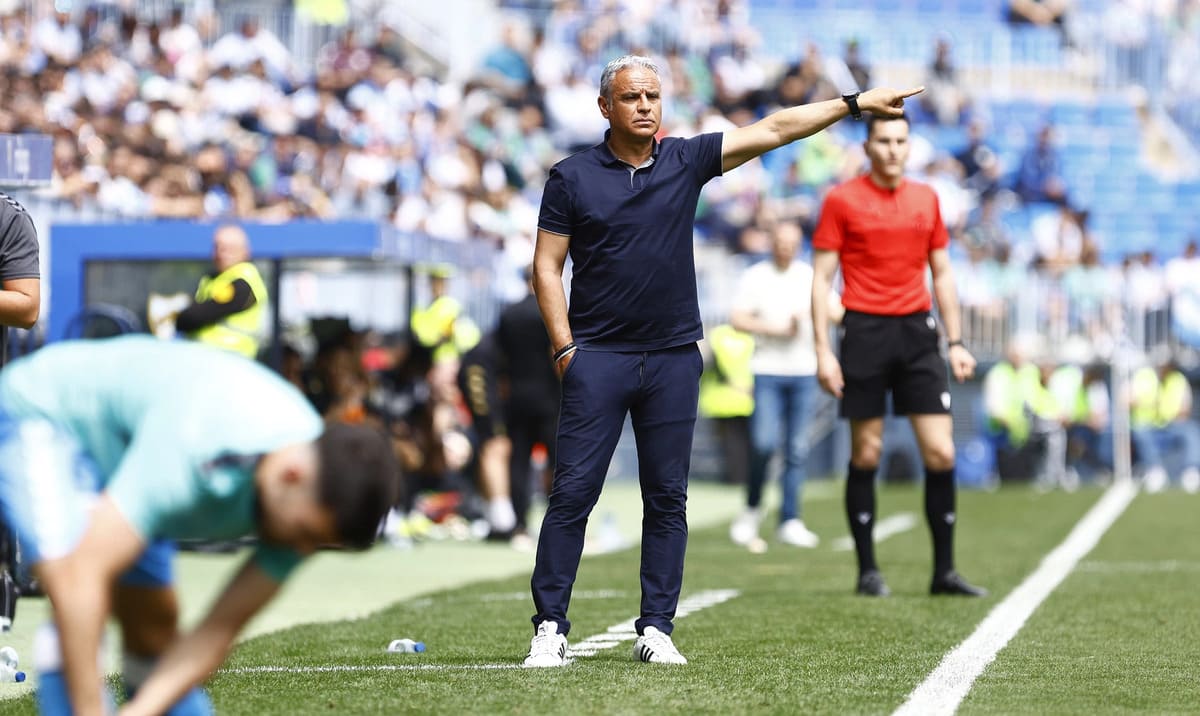 Sergio Pellicer durante el Atlético de Madrid B - Málaga CF