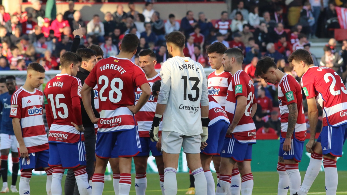 Imagen del partido de la primera vuelta entre el Granada CF y el Athletic Club