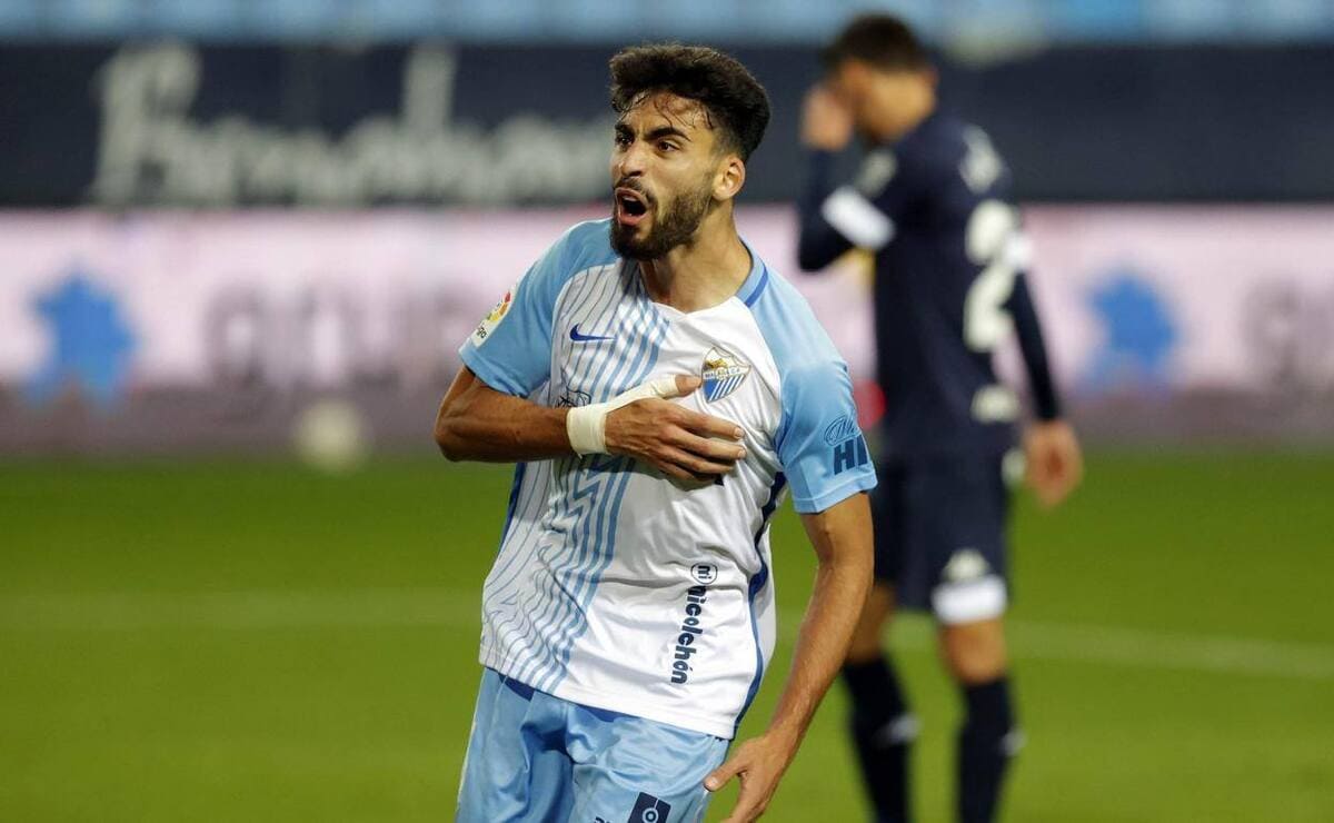 Juande, jugador del Málaga CF y malaguista declarado