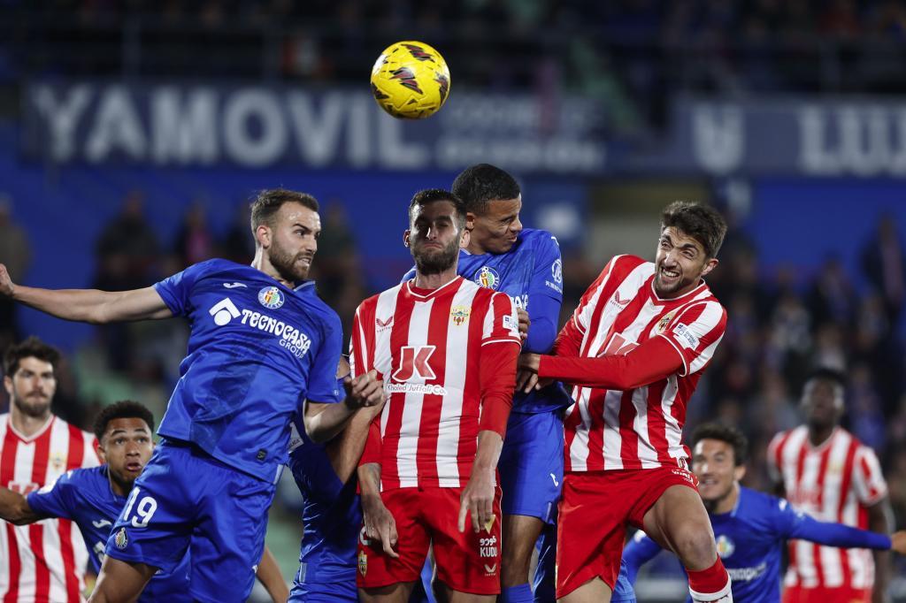 Imagen del encuentro de la primera vuelta entre el Getafe CF y la UD Almería