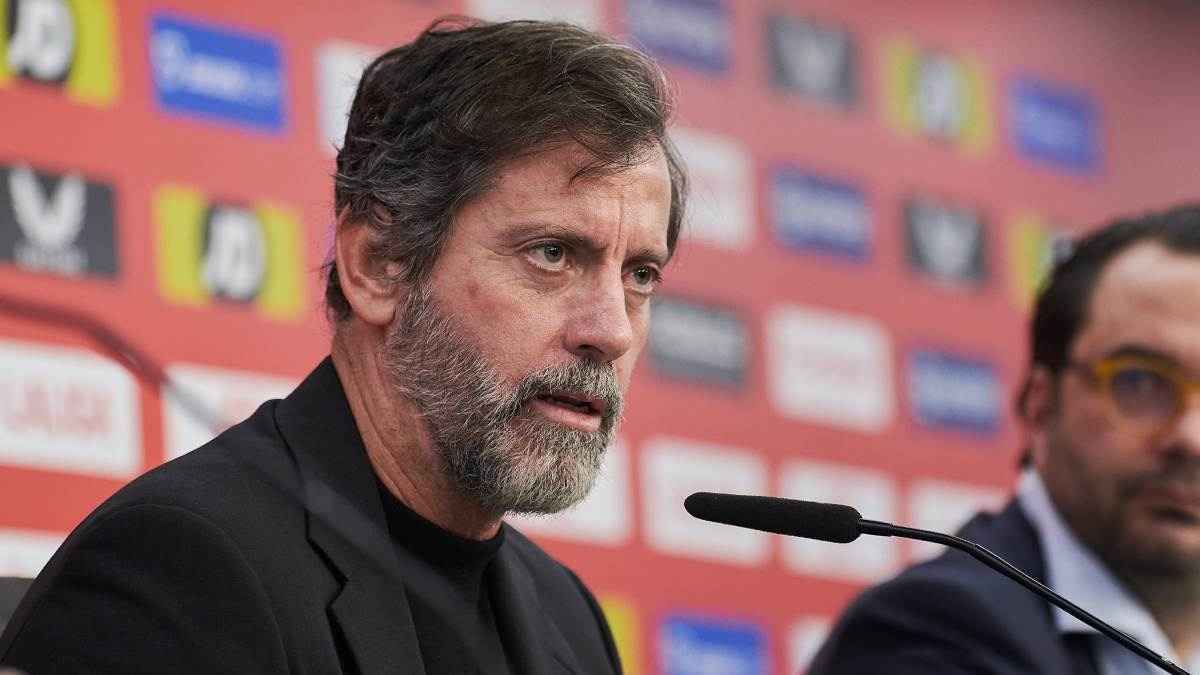 Quique Sánchez Flores en su presentación con el Sevilla FC | Salvador López Medina para El MIRA