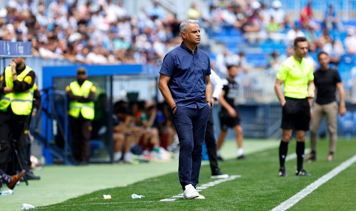 Sergio Pellicer durante el Málaga CF 1-1 AD Mérida