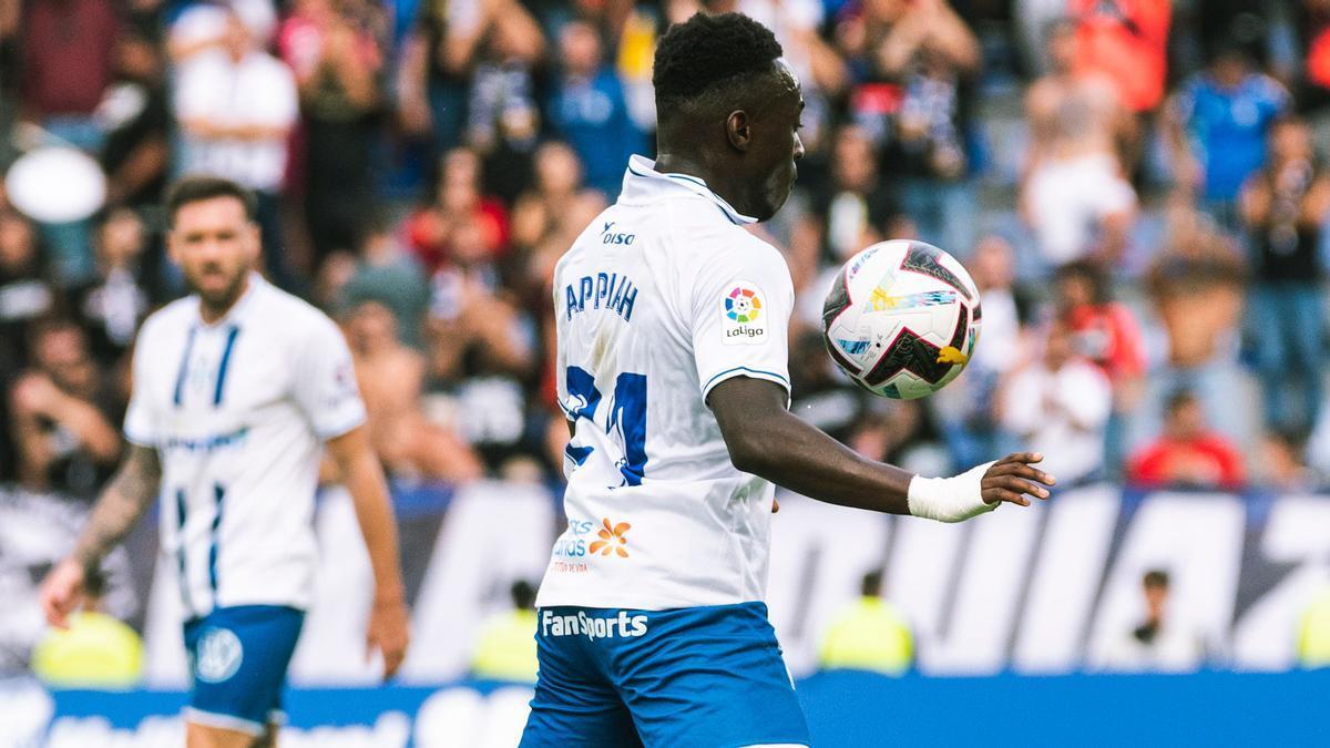 Arvin Appiah durante su cesión en el CD Tenerife