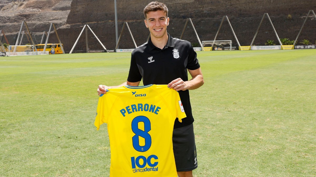 Máximo Perrone, jugador del Manchester City que ha estado cedido en la UD Las Palmas