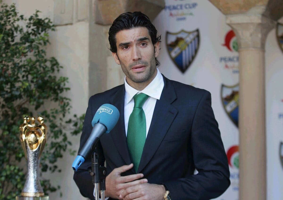Fernando Sanz en su etapa como presidente del Málaga CF