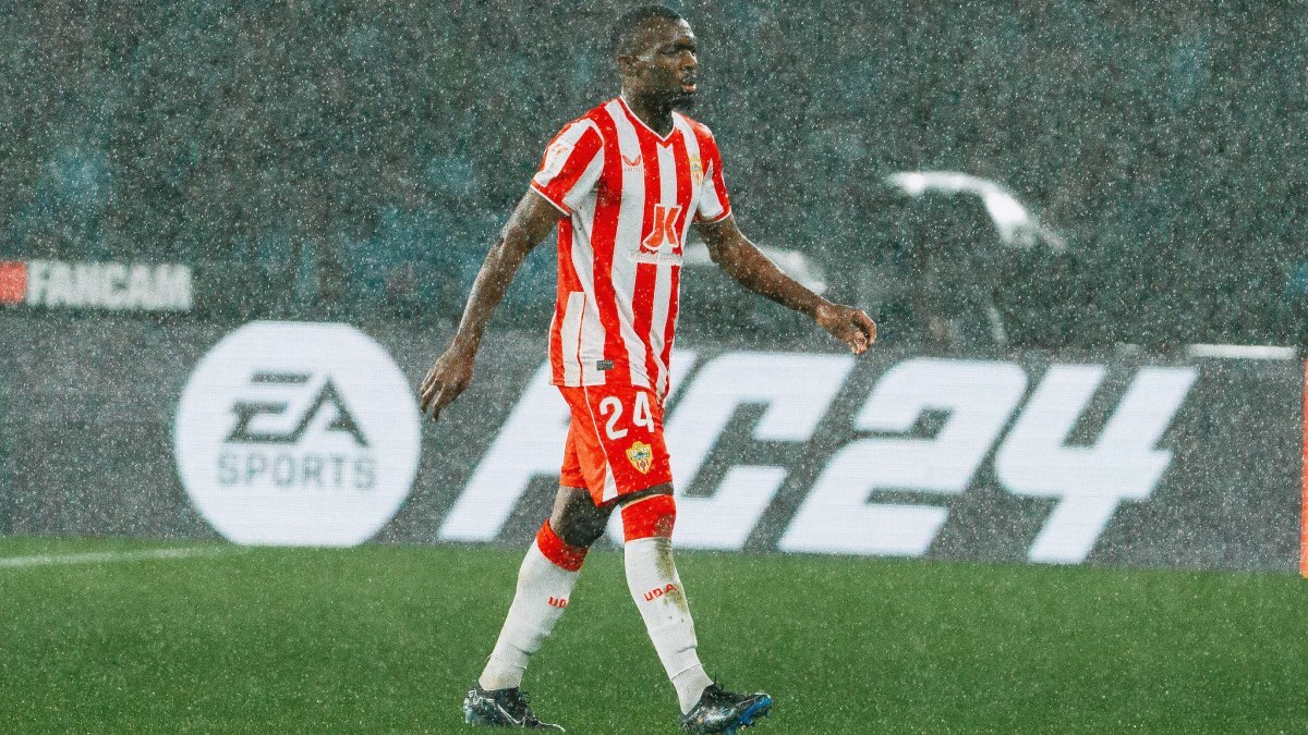 Bruno Langa durante un partido con la UD Almería | UDA