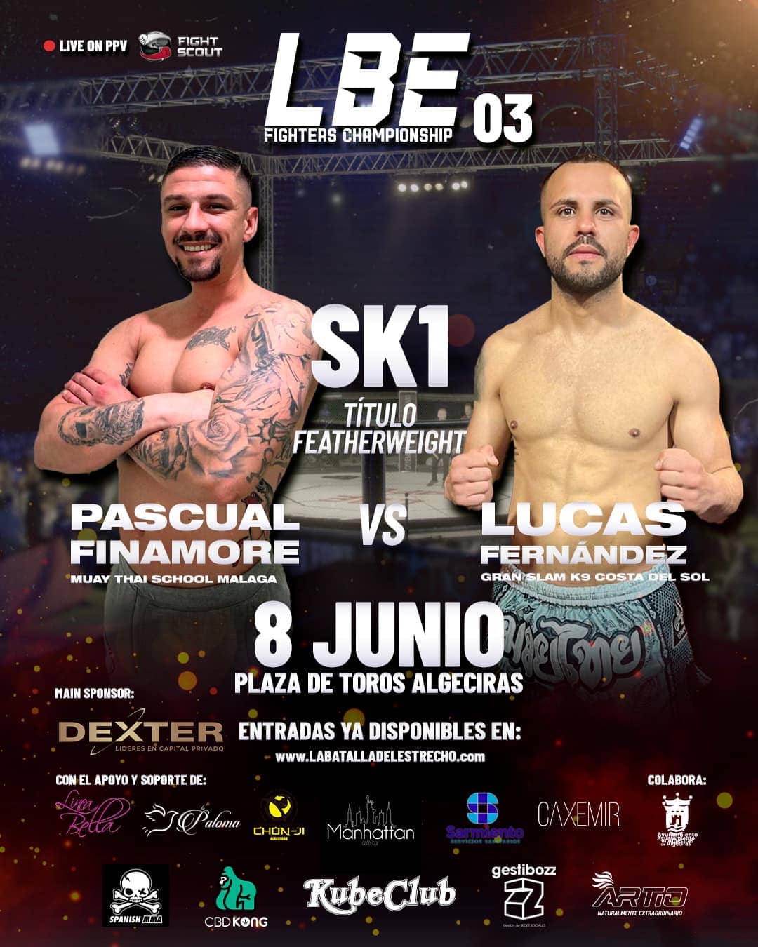 Cartel de uno de los combates de La Batalla del Estrecho