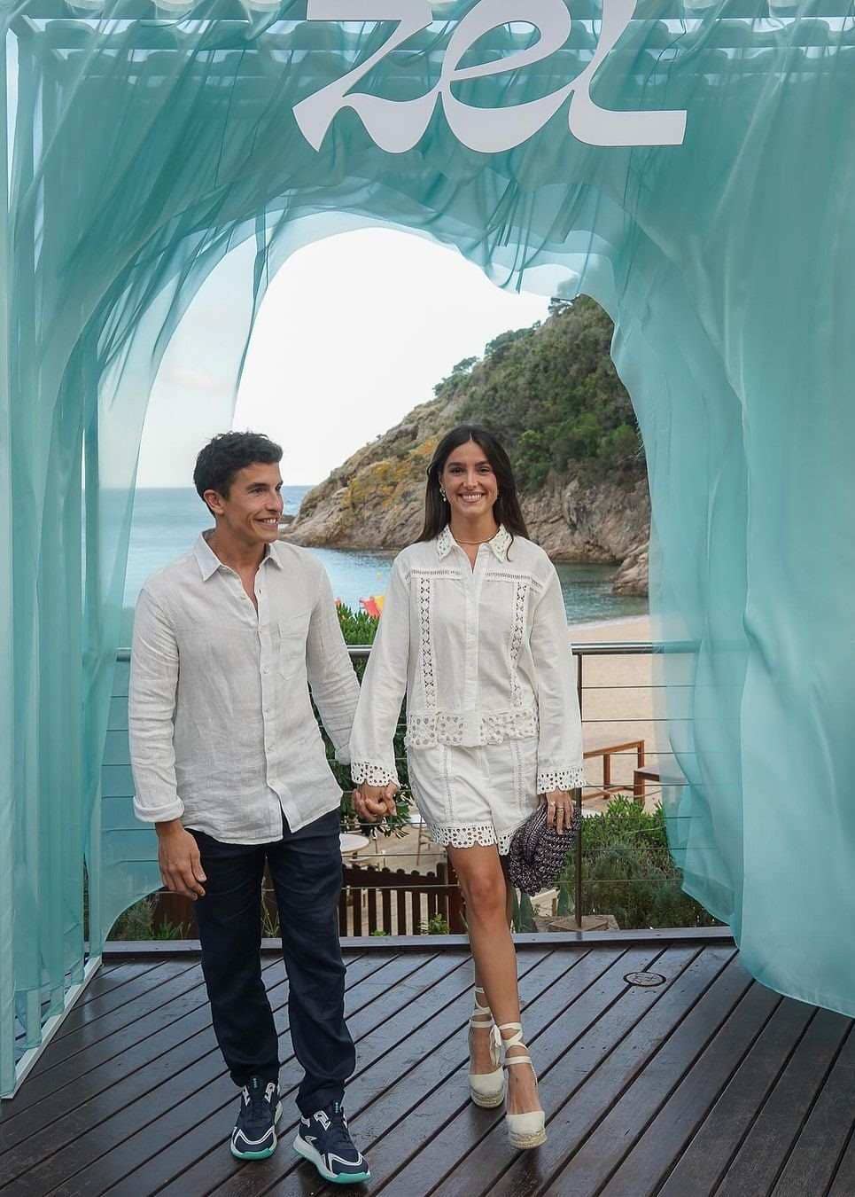 Marc Márquez y Gemma Pinto