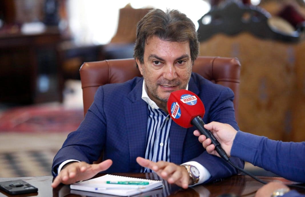 Jamal Satli Iglesias, presidente de BlueBay, en la entrevista con Radio MARCA Málaga