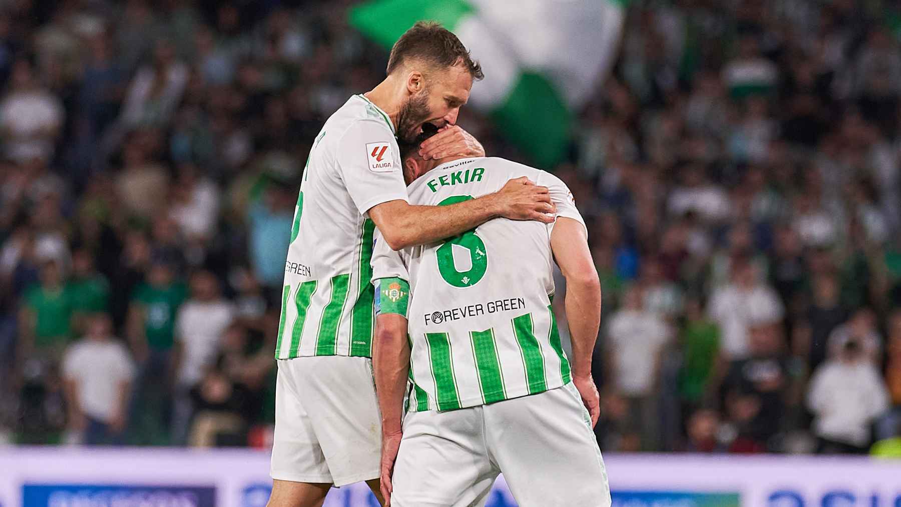Nabil Fekir y Germán Pezzella en el Real Betis - Celta de Vigo | Salvador López Medina para El MIRA