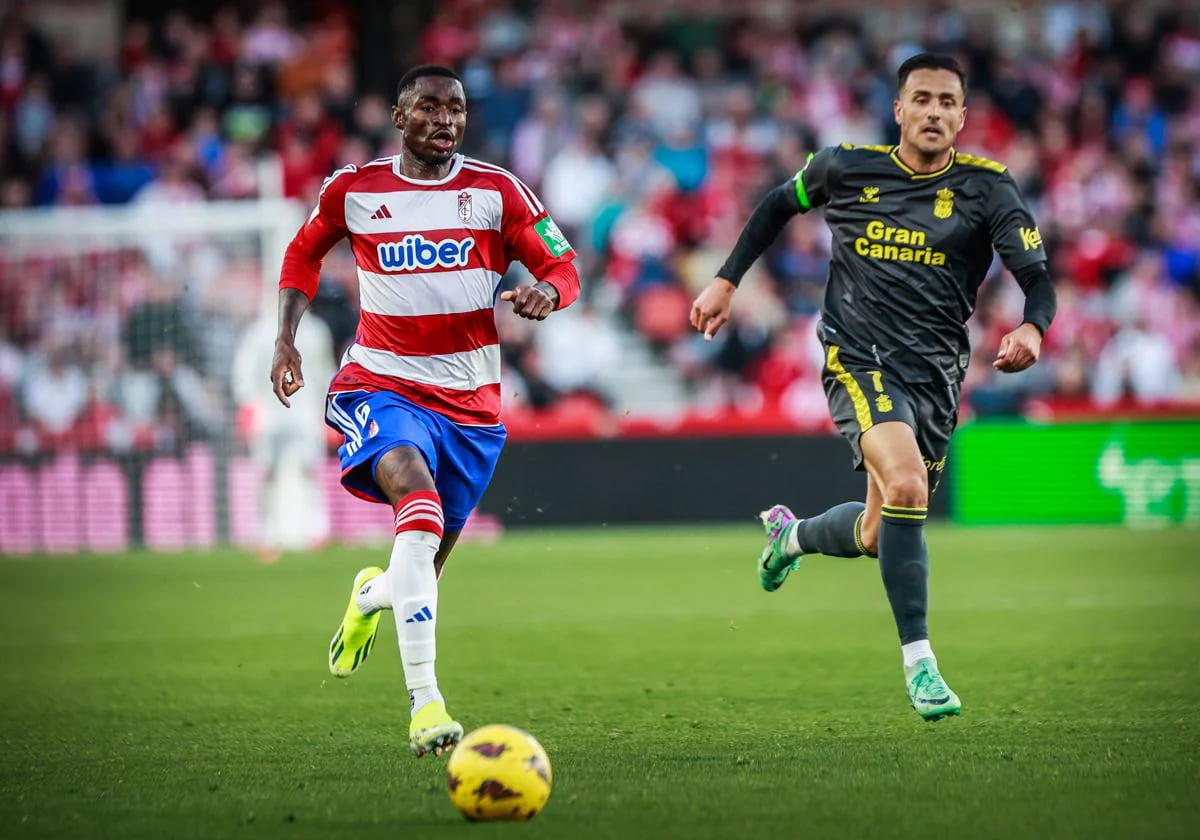 Martin Hongla durante su segunda etapa en el Granada CF