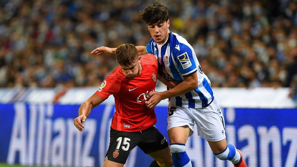 Julen Lobete como jugador de la Real Sociedad