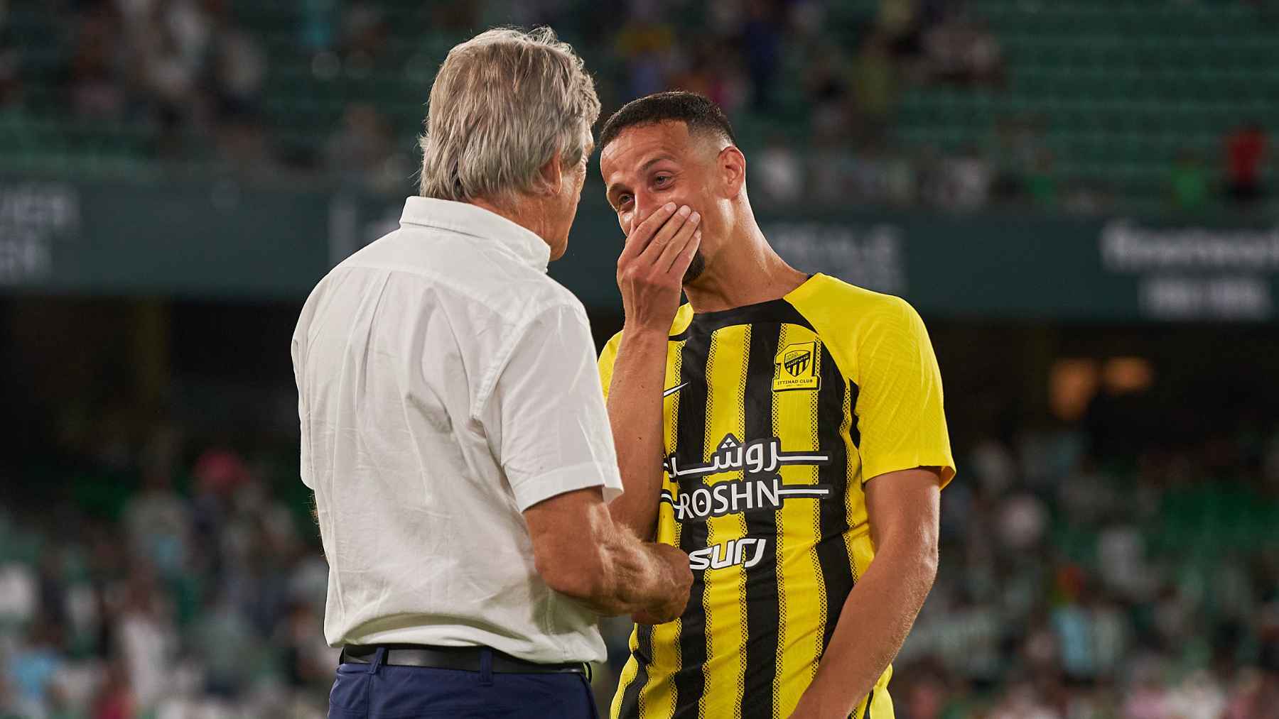 Manuel Pellegrini y Luiz Felipe tras el Real Betis - Al-Ittihad | Salvador López Medina para El MIRA