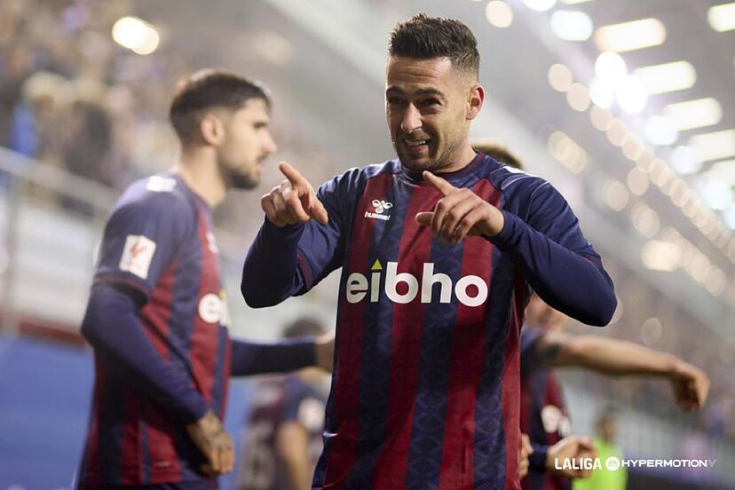 Sergio León durante su etapa en el Eibar