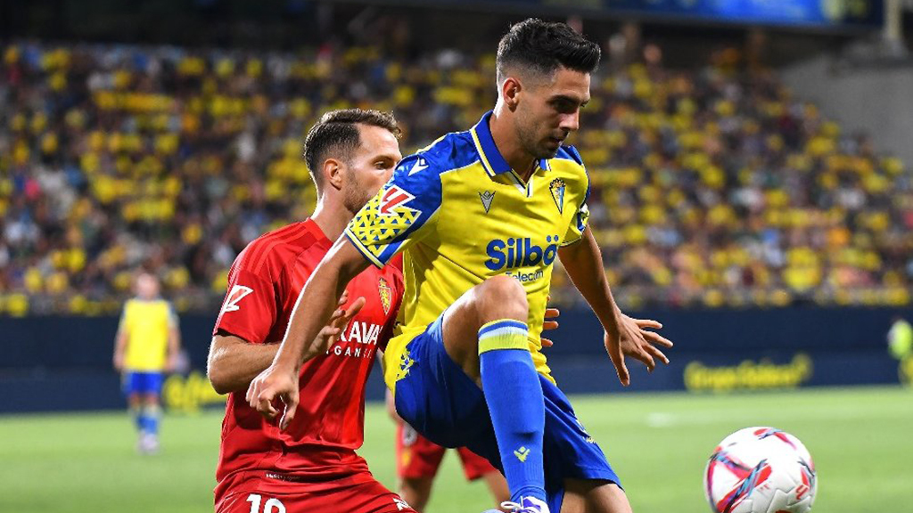 Rubén Sobrino en el Cádiz CF - Real Zaragoza