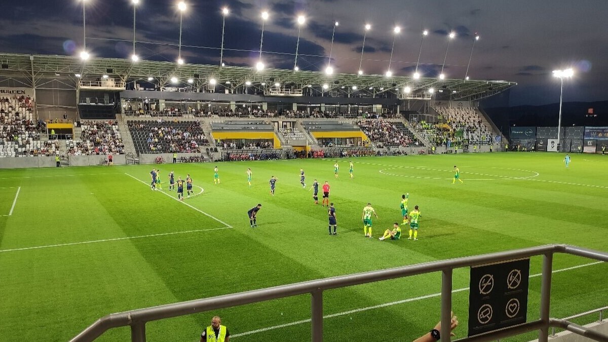 El Kosická Futbalová Aréna, estadio donde el Real Betis se enfrentará al Kryvbas de Ucrania