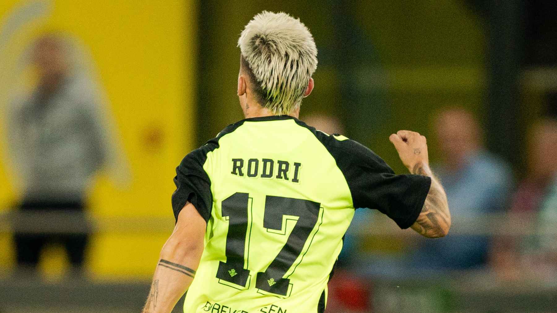 Rodri celebra su gol en el Kryvbas - Real Betis | Foto: RBB