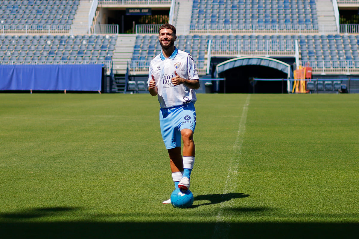 Dani Sánchez, jugador del Málaga CF