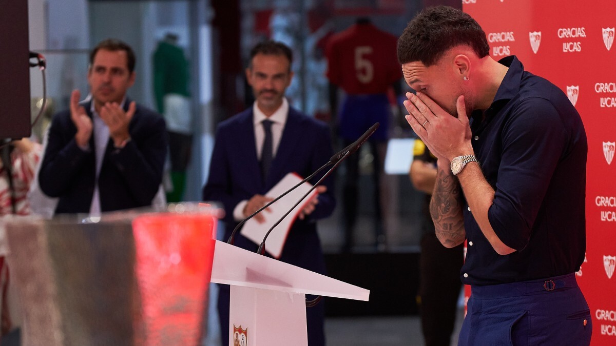 Lucas Ocampos en su despedida del Sevilla FC | Salvador López Medina para El MIRA