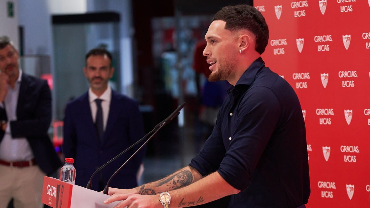Lucas Ocampos en su despedida del Sevilla FC | Salvador López Medina para El MIRA