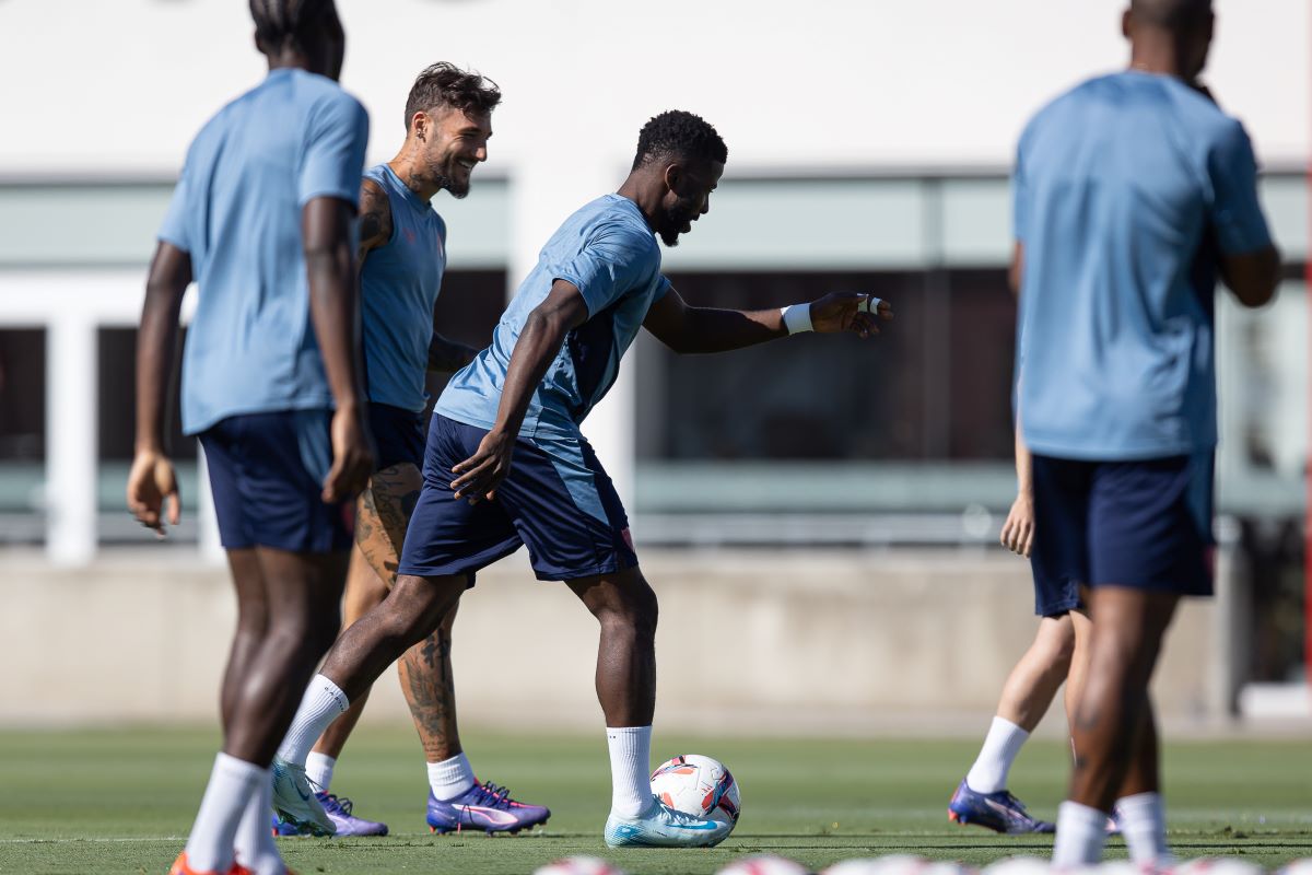 Iheanacho en el entrenamiento del Sevilla FC | Rafael Román para El MIRA