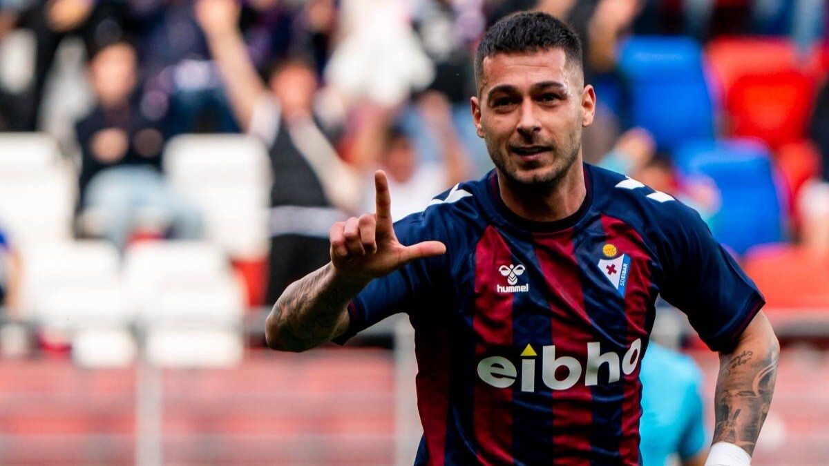 Sergio León anotó tres goles en el curso pasado con la SD Eibar