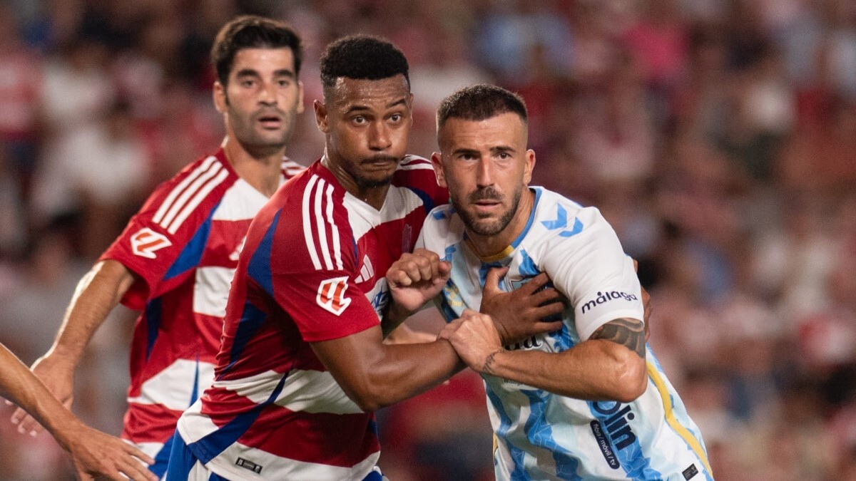 Imagen del partido entre el Granada CF y el Málaga CF