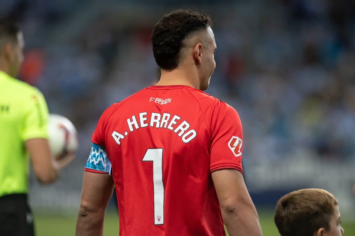 Alfonso Herrero durante el Málaga CF 0-3 Elche