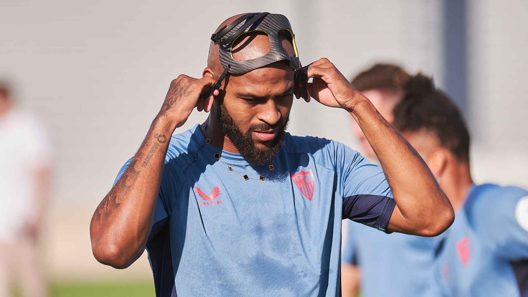 Marcao en el entrenamiento del Sevilla FC previo al derbi | Salvador López Medina para El MIRA