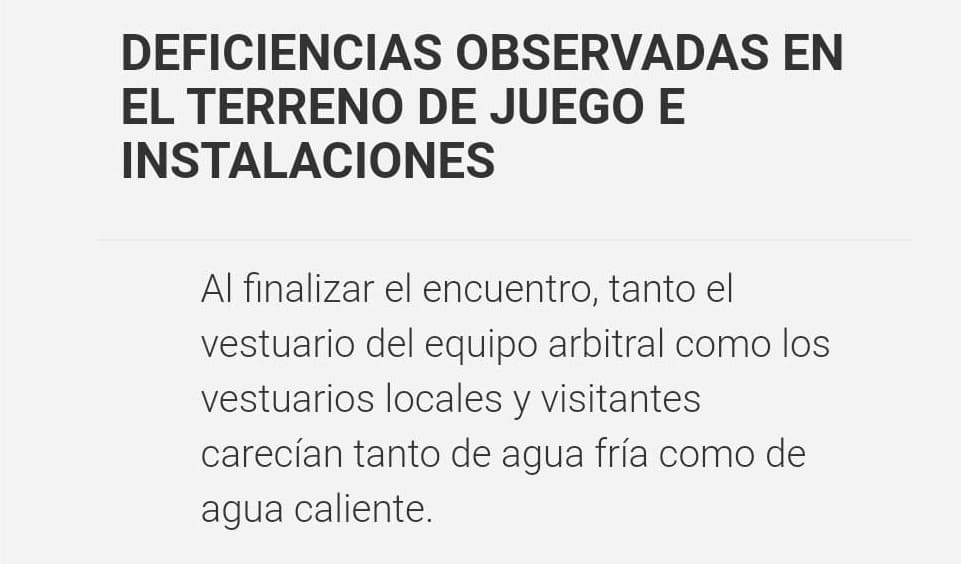 Acta árbitro encuentro entre el Xerez DFC y RB Linense