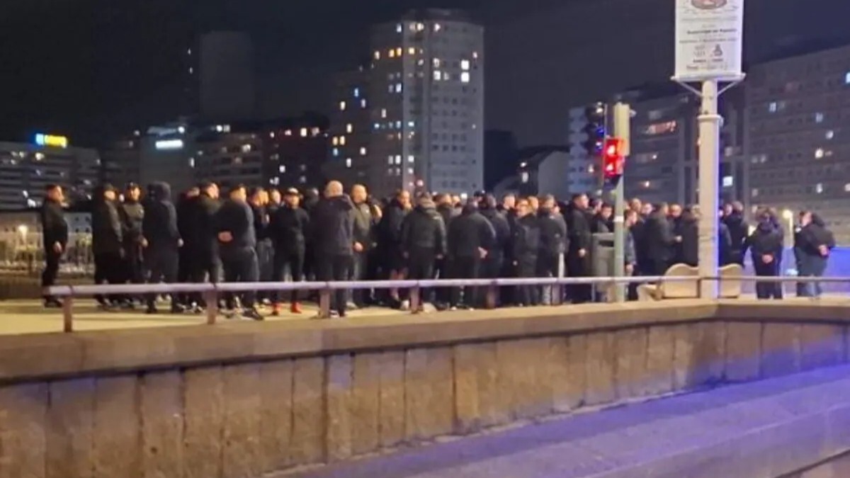 Los ultras del Málaga CF causaron problemas en A Coruña en el pasado fin de semana