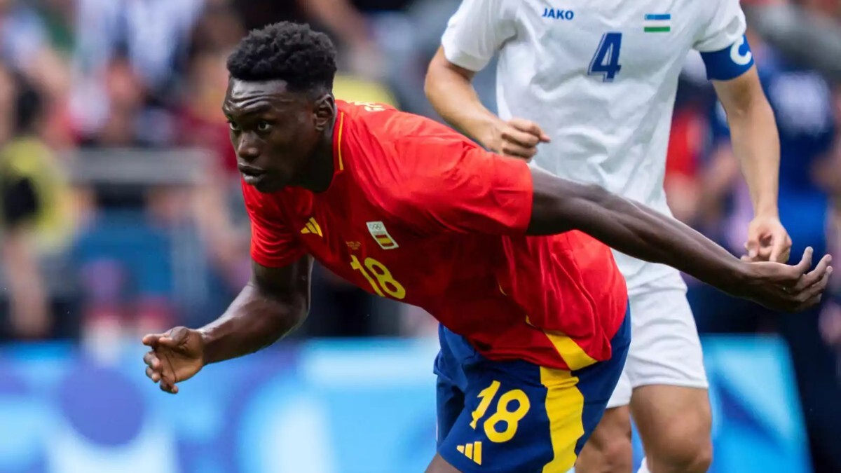 Samu Omorodion, uno de los delanteros de España en los Juegos Olímpicos