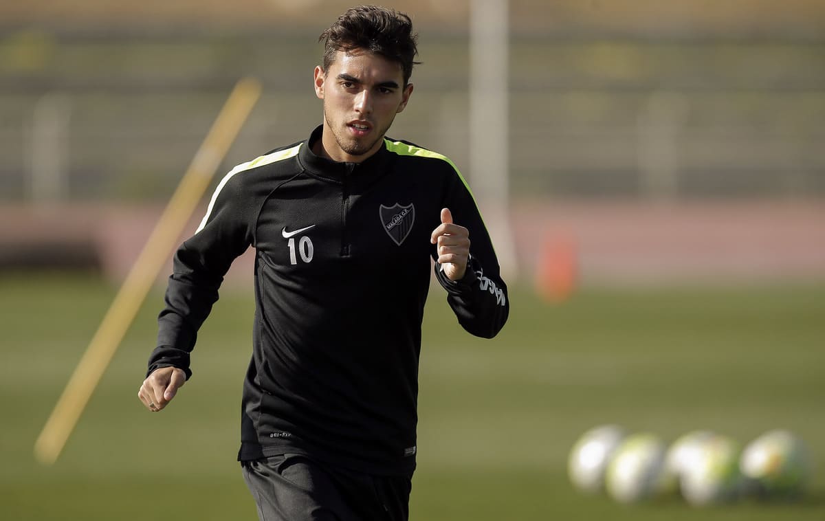 Ricardo Horta durante su etapa como jugador del Málaga CF